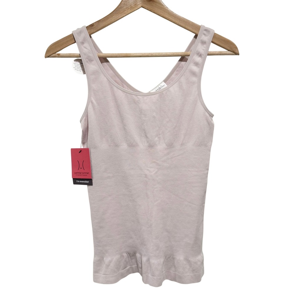 Yummie Tummie Stephanie 2-Way Tank Womens M/L Pink Reversible Shapewear YT5-018